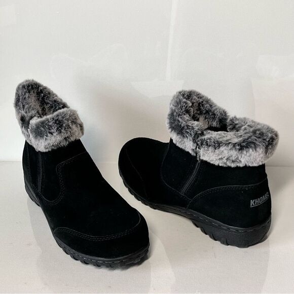 Khombu Blend Water-Resistant Suede Ankle Boots - Picture 3 of 7